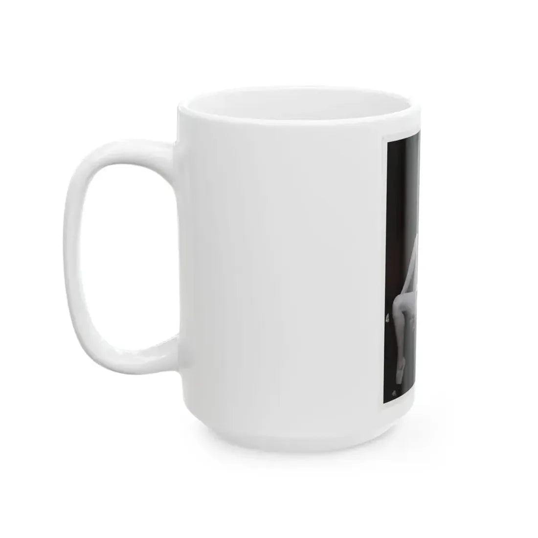 Anita Ekberg #451 - 8x10 B&W Pin-Up Photo HQ Re-Print (Vintage Female Icon) White Coffee Mug - Go Mug Yourself