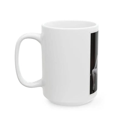 Anita Ekberg #451 - 8x10 B&W Pin-Up Photo HQ Re-Print (Vintage Female Icon) White Coffee Mug - Go Mug Yourself