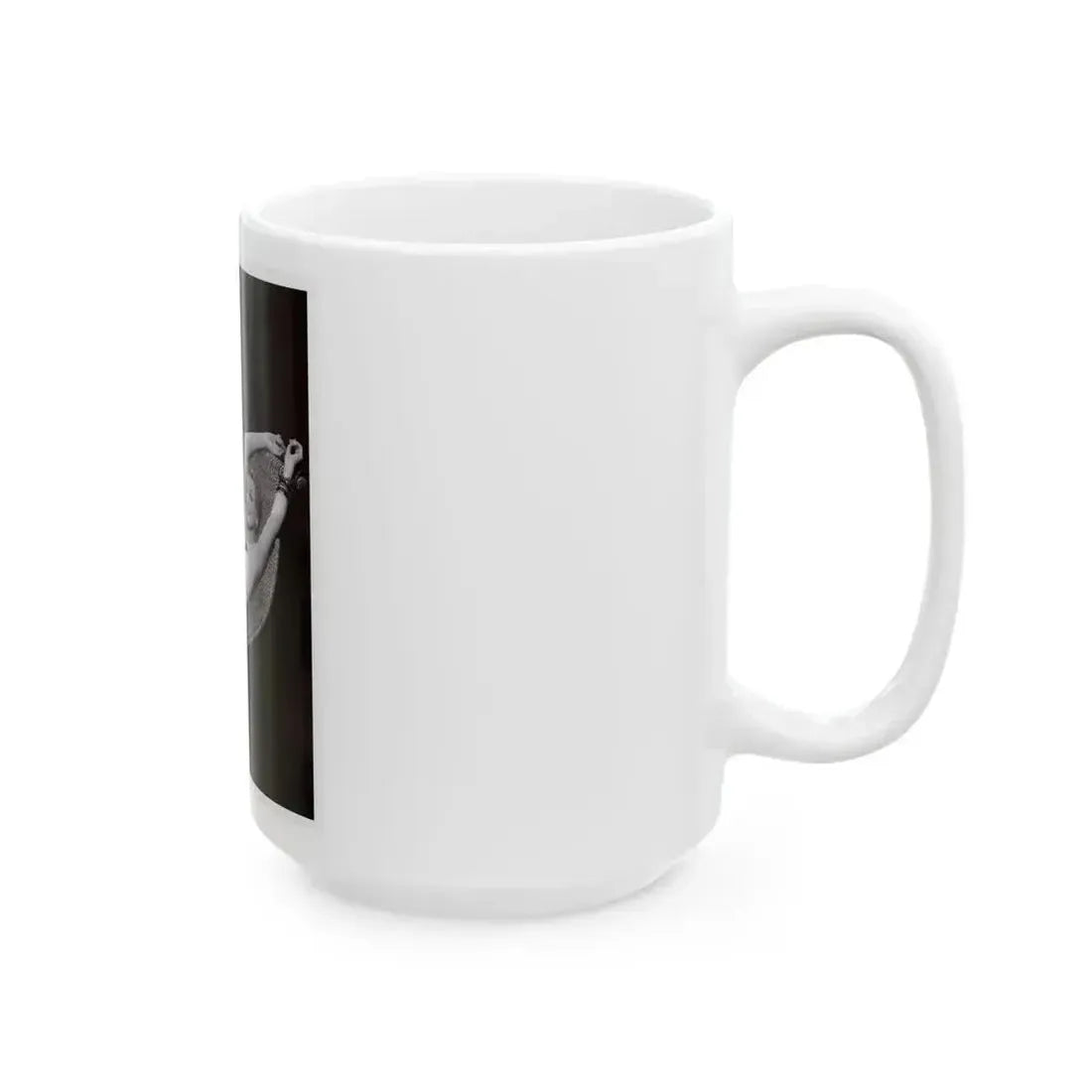 Anita Ekberg #451 - 8x10 B&W Pin-Up Photo HQ Re-Print (Vintage Female Icon) White Coffee Mug - Go Mug Yourself