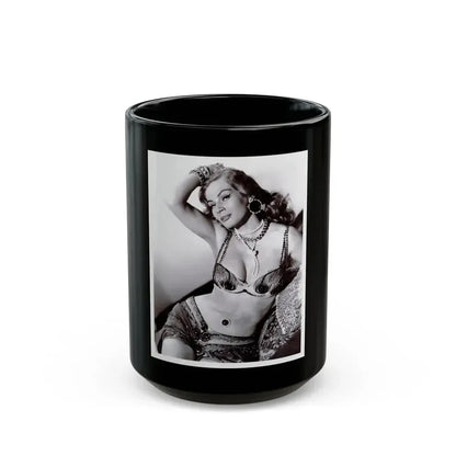 Anita Ekberg #452 - 8x10 B&W Glamour Movie Photo HQ Re-Print (Vintage Female Icon) Black Coffee Mug 15oz - Go Mug Yourself