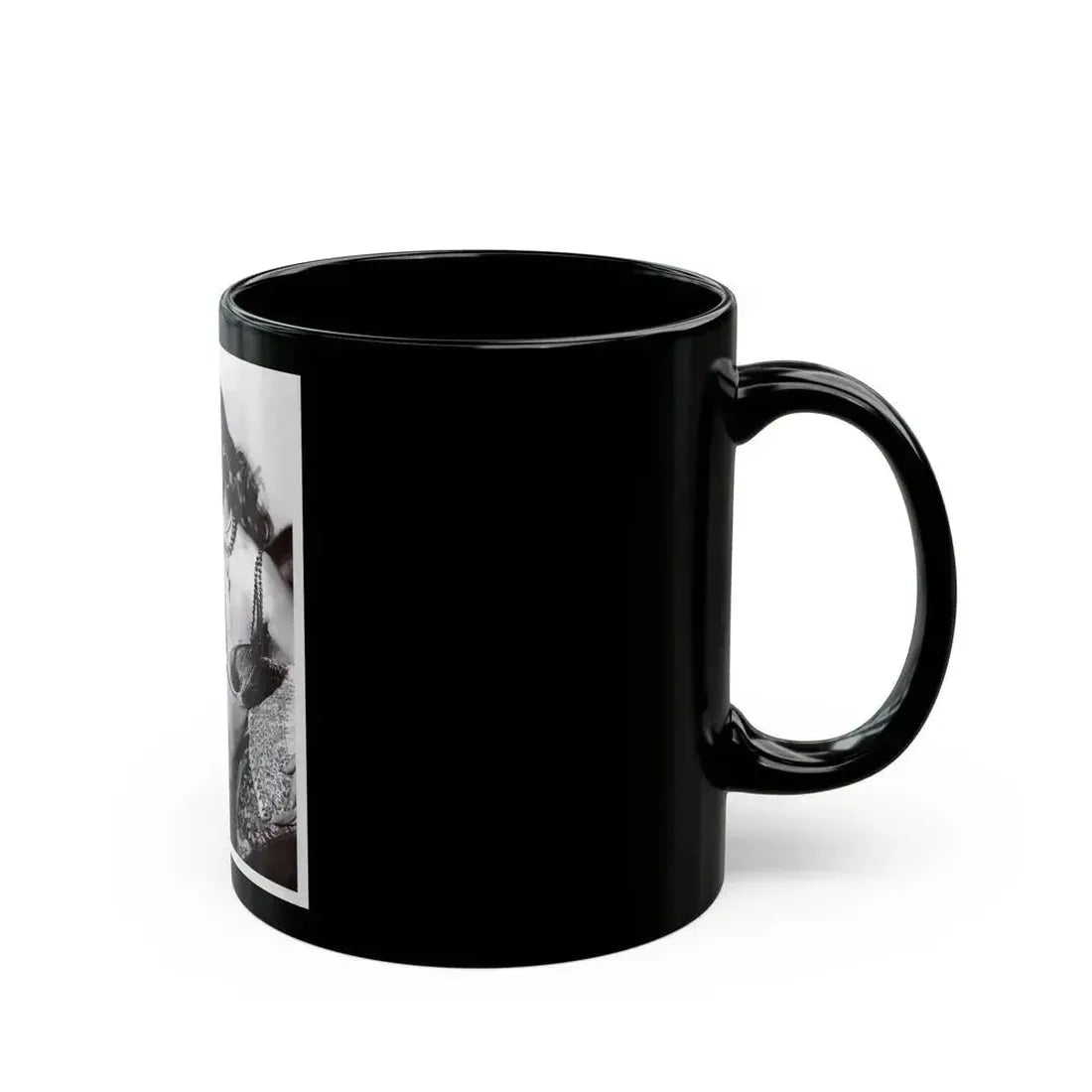 Anita Ekberg #452 - 8x10 B&W Glamour Movie Photo HQ Re-Print (Vintage Female Icon) Black Coffee Mug - Go Mug Yourself