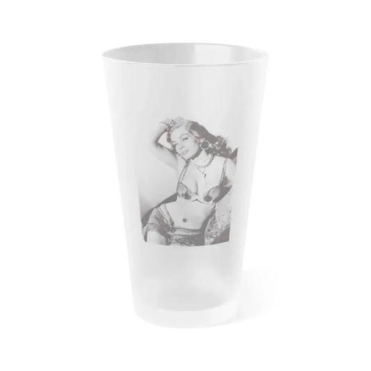Anita Ekberg #452 - 8x10 B&W Glamour Movie Photo HQ Re-Print (Vintage Female Icon) Frosted Pint Glass 16oz 16oz Frosted - Go Mug Yourself