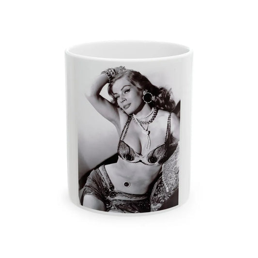 Anita Ekberg #452 - 8x10 B&W Glamour Movie Photo HQ Re-Print (Vintage Female Icon) White Coffee Mug-11oz-Go Mug Yourself