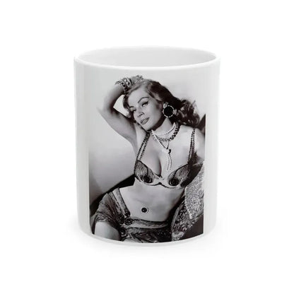 Anita Ekberg #452 - 8x10 B&W Glamour Movie Photo HQ Re-Print (Vintage Female Icon) White Coffee Mug 11oz - Go Mug Yourself