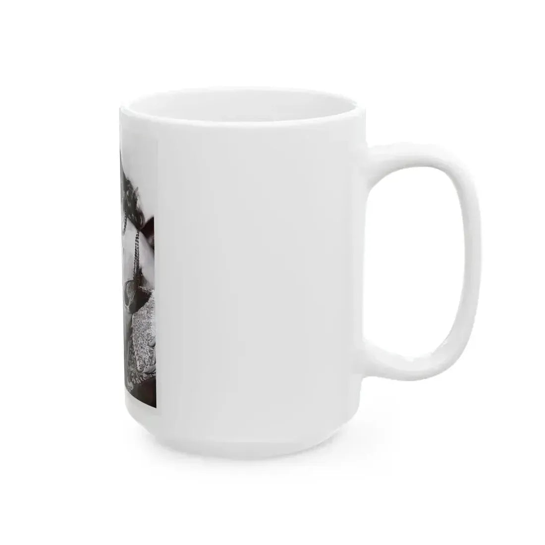 Anita Ekberg #452 - 8x10 B&W Glamour Movie Photo HQ Re-Print (Vintage Female Icon) White Coffee Mug - Go Mug Yourself