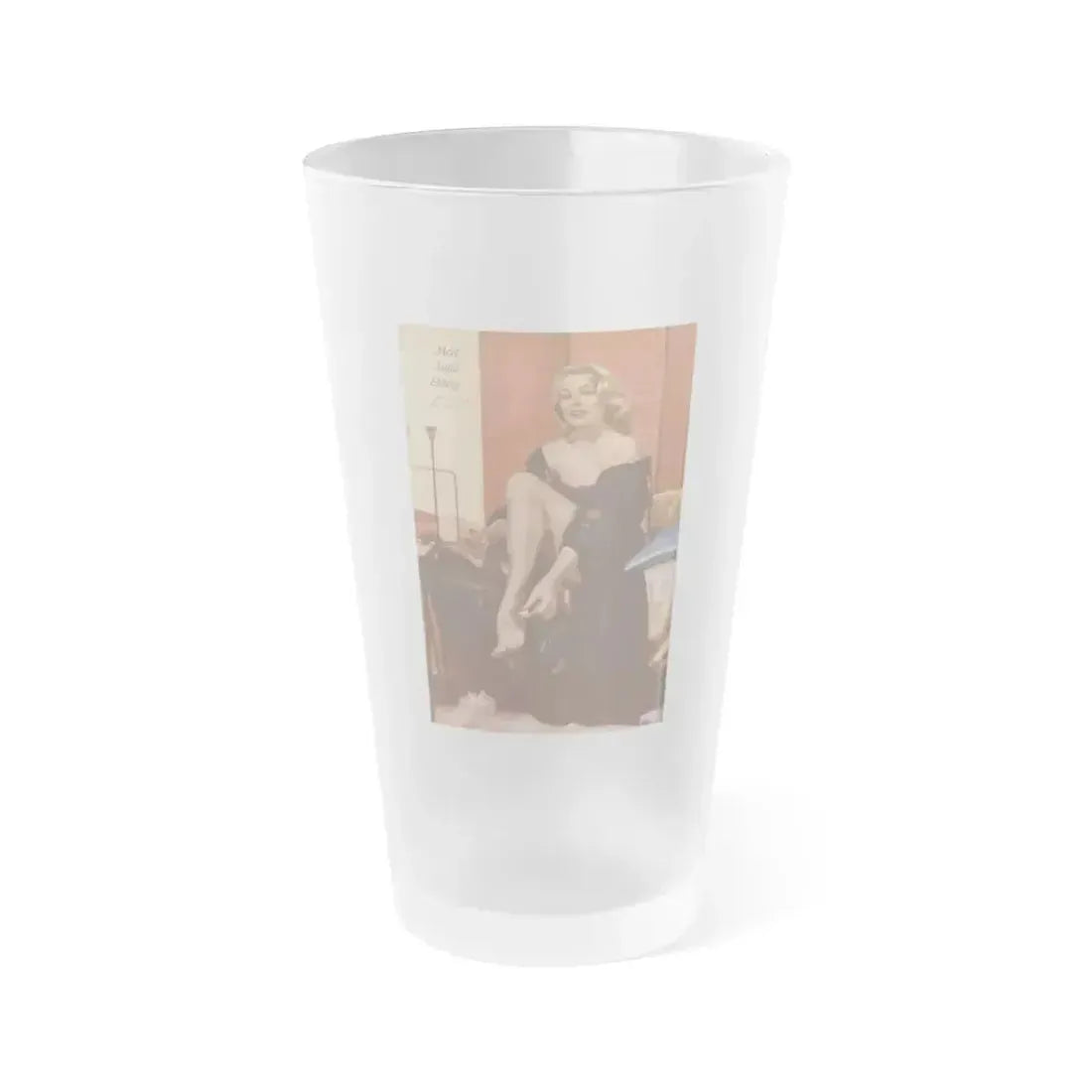 Anita Ekberg #453 - Pages 1 of 1 with, Anita from Jem Mag. Vol. 1 #01 Nov. '56 (Vintage Female Icon) Frosted Pint Glass 16oz 16oz Frosted - Go Mug Yourself