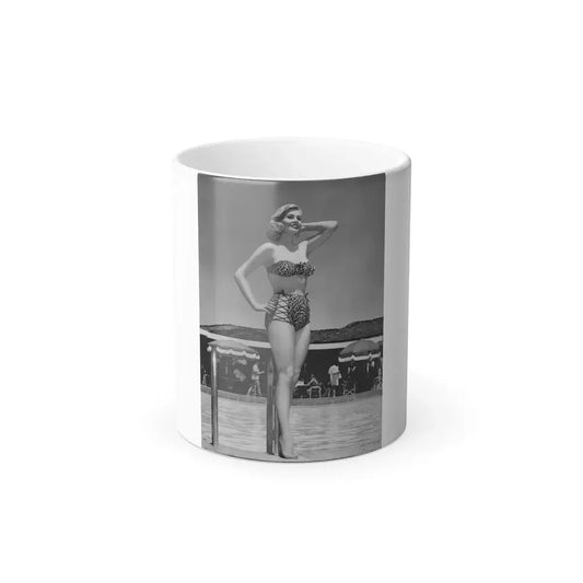 Anita Ekberg #454 - 12x16 Movie Star Line Colorized Pin-Up Poster_1 (Vintage Female Icon) Color Changing Mug 11oz 11oz - Go Mug Yourself