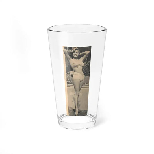 Anita Ekberg #455 - 1 B&W Photo on Page 66 from EYE Digest Mag. Nov. '54 Featuring 25 of America's Sexiest Pin-Ups Section (Vintage Female Icon) Pint Glass 16oz 16oz - Go Mug Yourself