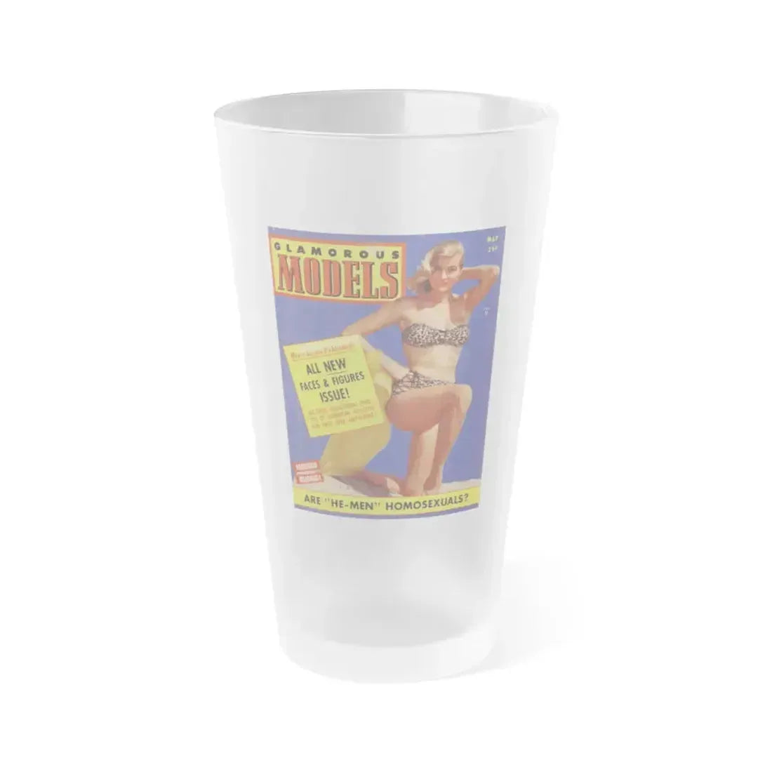 Anita Ekberg #46 - Mag. Cover (Vintage Female Icon) Frosted Pint Glass 16oz 16oz Frosted - Go Mug Yourself