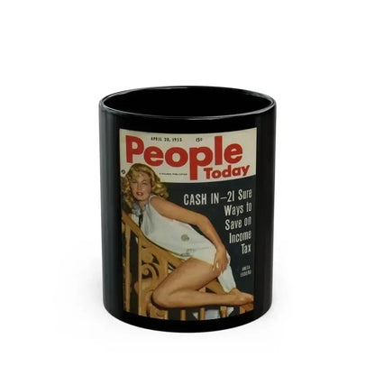 Anita Ekberg #72 (Vintage Female Icon) Black Coffee Mug 11oz - Go Mug Yourself