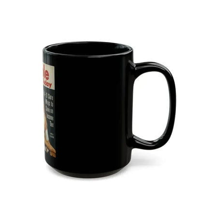 Anita Ekberg #72 (Vintage Female Icon) Black Coffee Mug - Go Mug Yourself