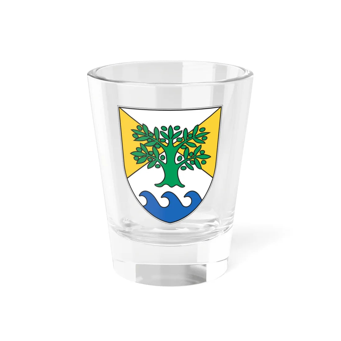 Ankaran Grb - Coat of Arms (Slovenia) (Coat of Arms) Shot Glass 1.5oz 1.5oz - Go Mug Yourself