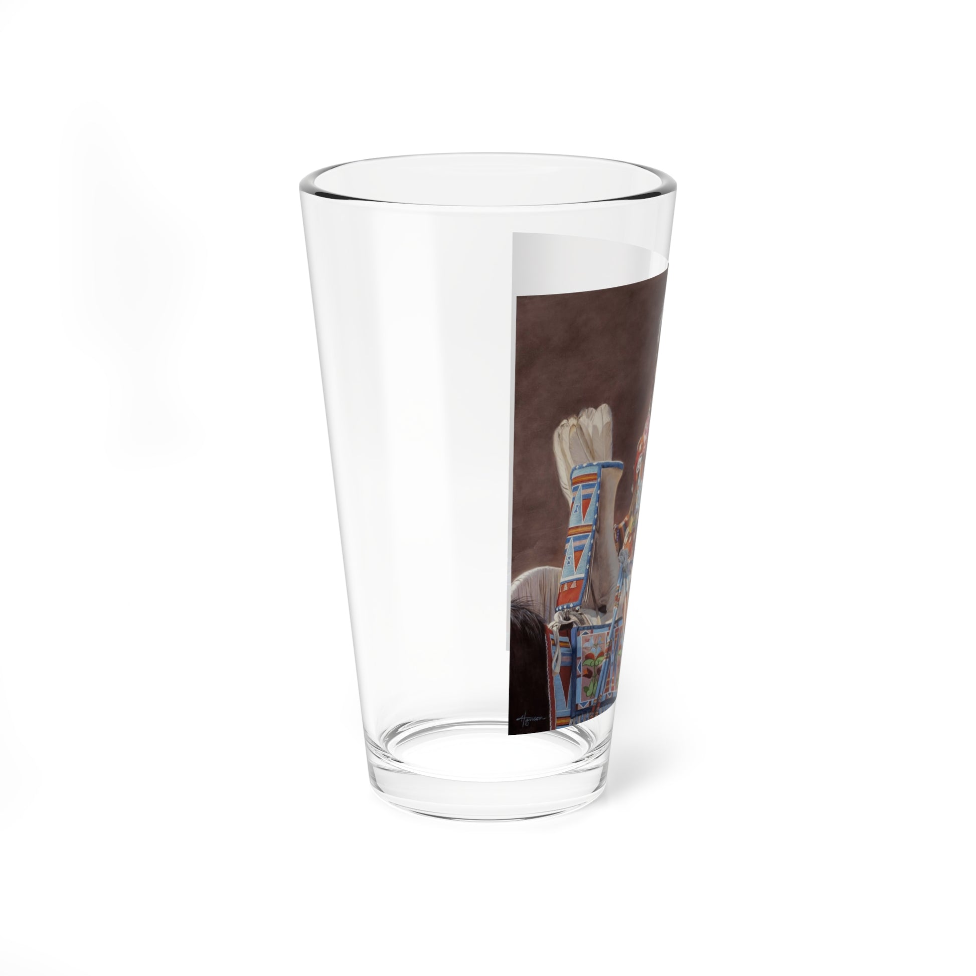 Ann Hanson-Pint Sized Royalty (Native Americans in Art) Pint Glass 16oz-Go Mug Yourself