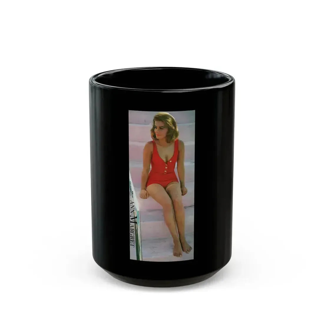 Ann-Margret #145 (Vintage Female Icon) Black Coffee Mug 15oz - Go Mug Yourself