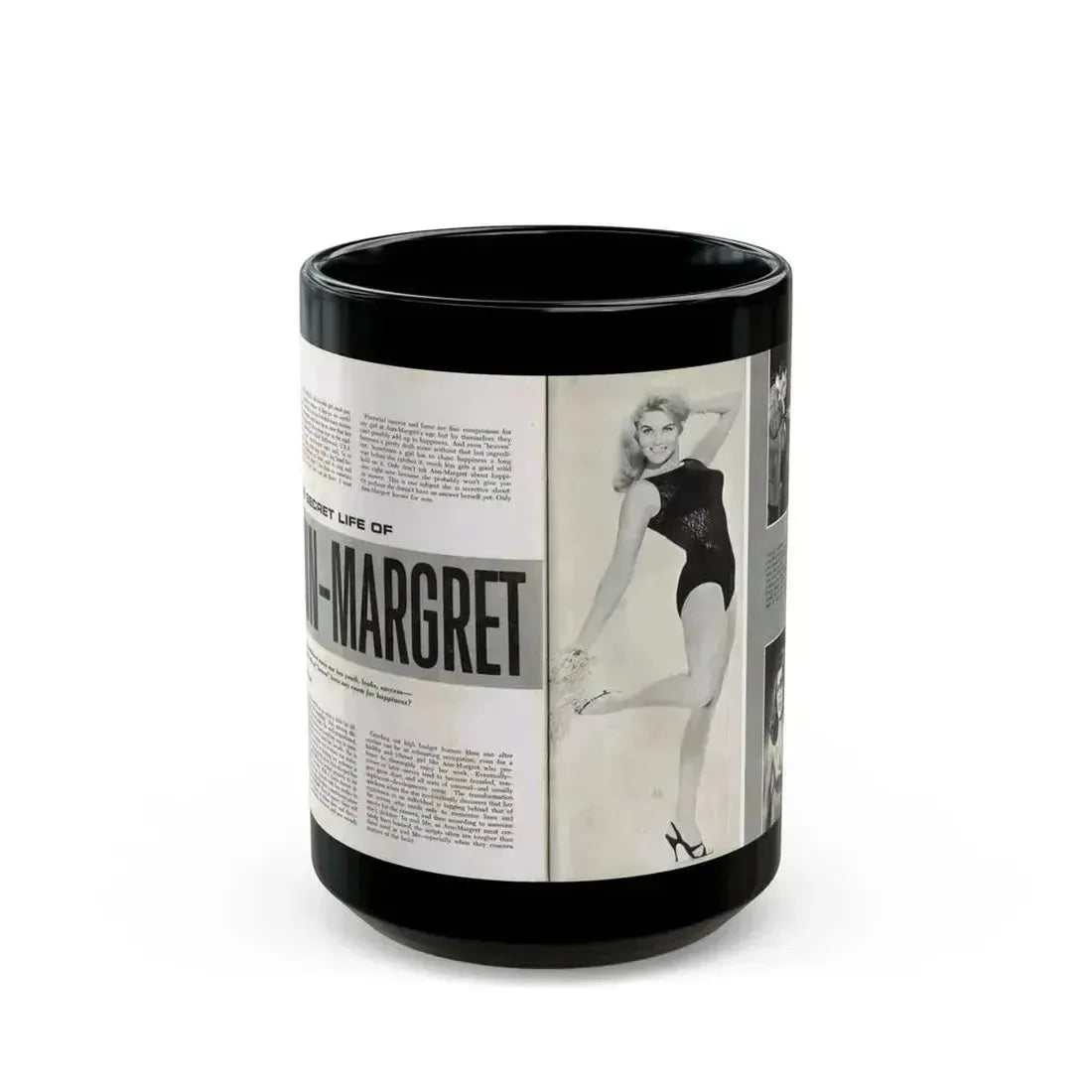 Ann-Margret #220 (Vintage Female Icon) Black Coffee Mug 15oz - Go Mug Yourself