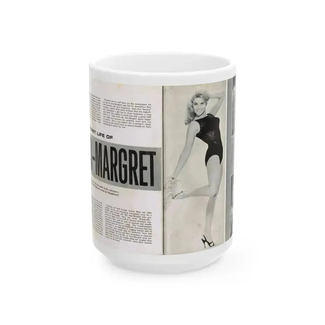 Ann-Margret #220 (Vintage Female Icon) White Coffee Mug 15oz - Go Mug Yourself