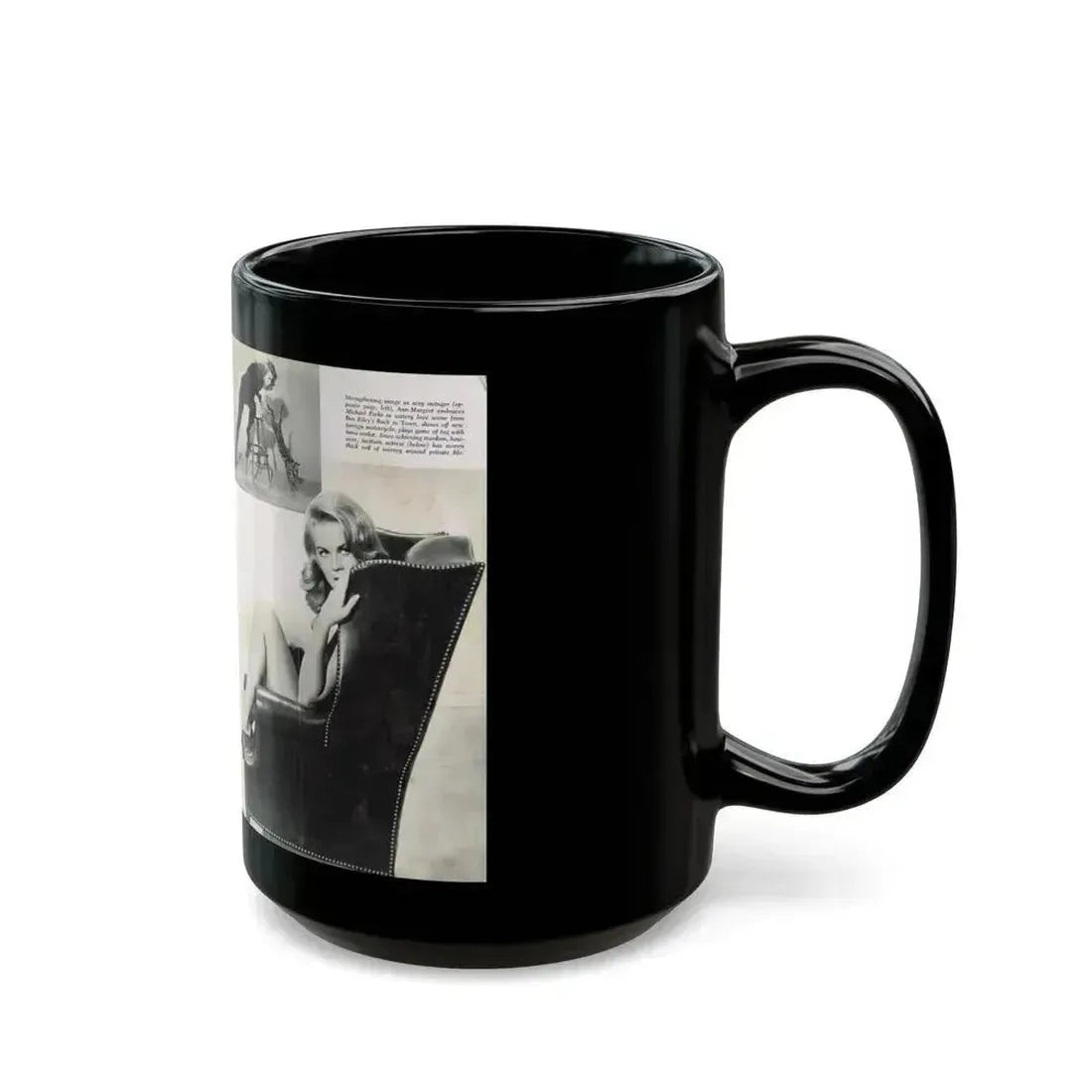 Ann-Margret #221 (Vintage Female Icon) Black Coffee Mug - Go Mug Yourself