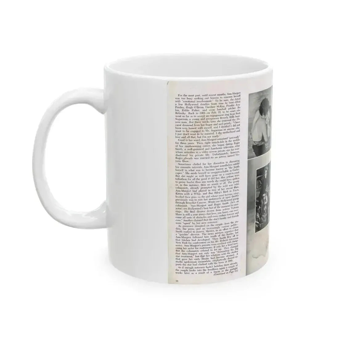 Ann-Margret #221 (Vintage Female Icon) White Coffee Mug - Go Mug Yourself