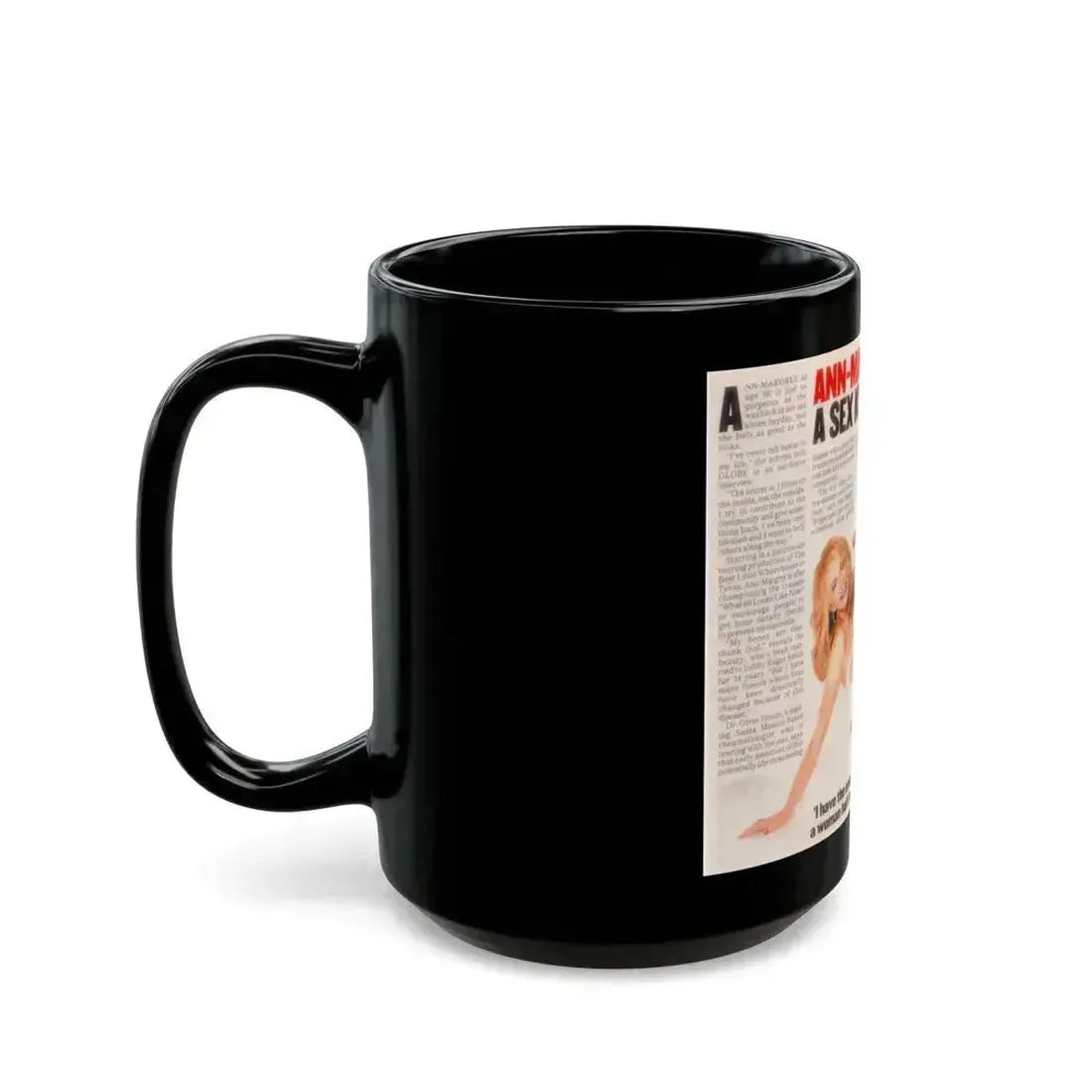 Ann-Margret #261 (Vintage Female Icon) Black Coffee Mug - Go Mug Yourself