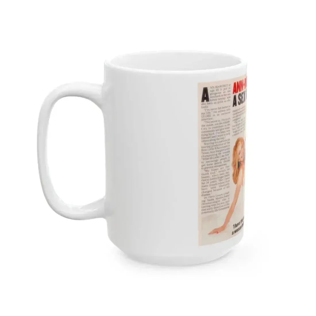 Ann-Margret #261 (Vintage Female Icon) White Coffee Mug - Go Mug Yourself