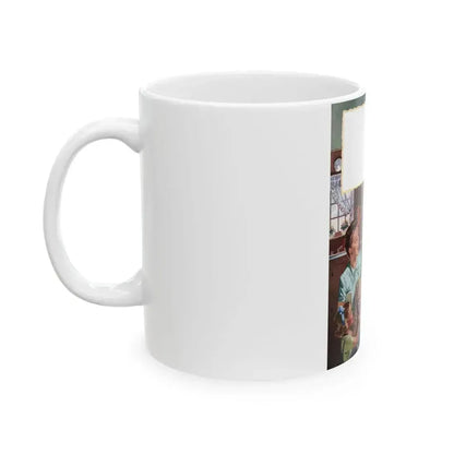 Ann Page ad, Woman's Day, June 1947 - White Coffee Mug - Go Mug Yourself