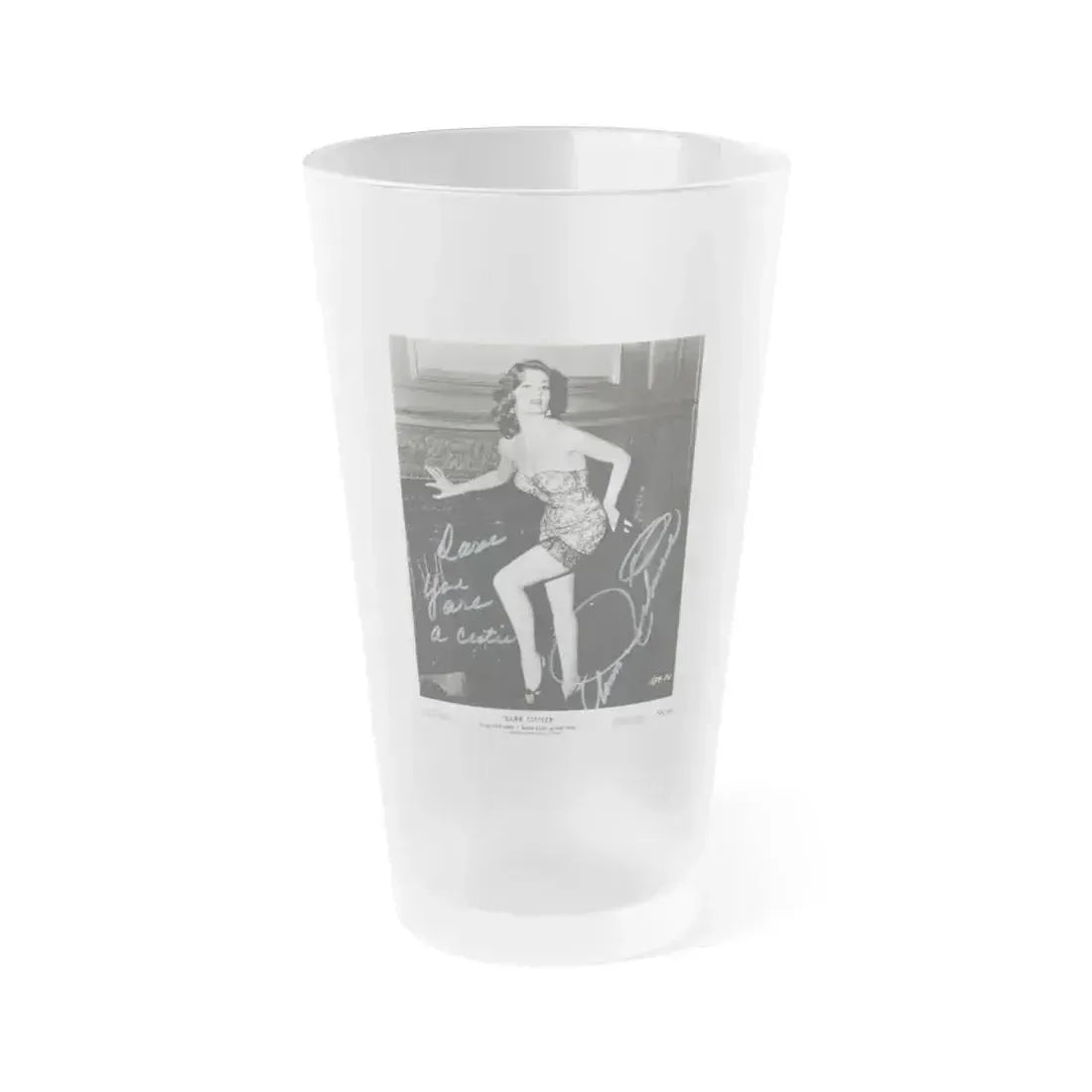 Ann Robinson #01 - 8x10 HQ B&W Glamour Cheesecake Damn Citizen '58 Promo Photo (Vintage Female Icon) Frosted Pint Glass 16oz 16oz Frosted - Go Mug Yourself