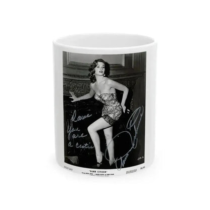 Ann Robinson #01 - 8x10 HQ B&W Glamour Cheesecake Damn Citizen '58 Promo Photo (Vintage Female Icon) White Coffee Mug 11oz - Go Mug Yourself