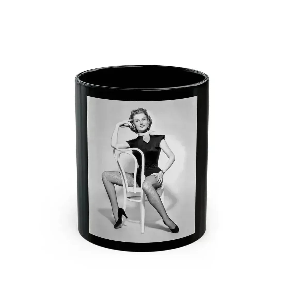 Ann Robinson #07 (Vintage Female Icon) Black Coffee Mug 11oz - Go Mug Yourself