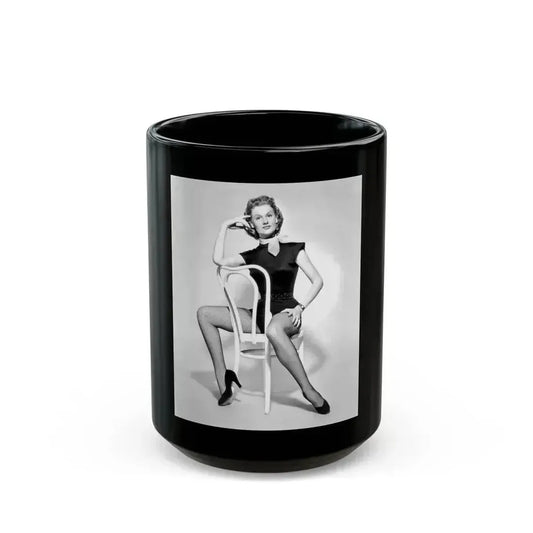 Ann Robinson #07 (Vintage Female Icon) Black Coffee Mug 15oz - Go Mug Yourself