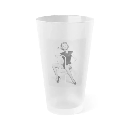 Ann Robinson #07 (Vintage Female Icon) Frosted Pint Glass 16oz 16oz Frosted - Go Mug Yourself