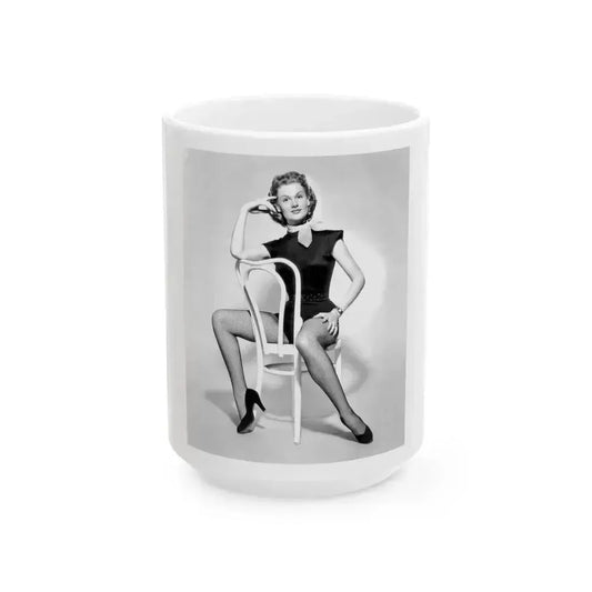 Ann Robinson #07 (Vintage Female Icon) White Coffee Mug 15oz - Go Mug Yourself