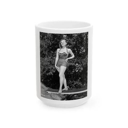 Ann Robinson #08 (Vintage Female Icon) White Coffee Mug 15oz - Go Mug Yourself