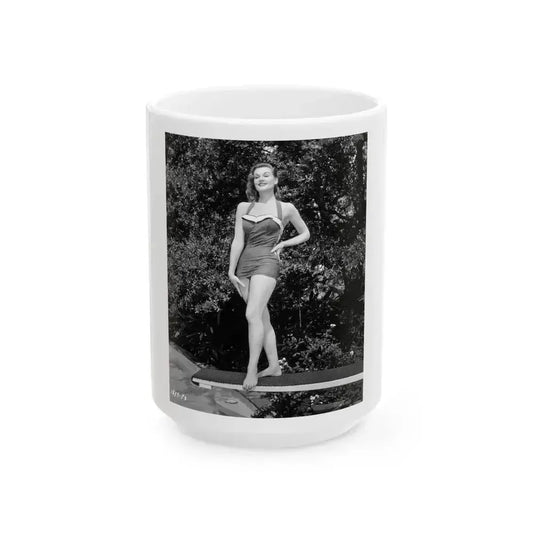 Ann Robinson #08 (Vintage Female Icon) White Coffee Mug 15oz - Go Mug Yourself
