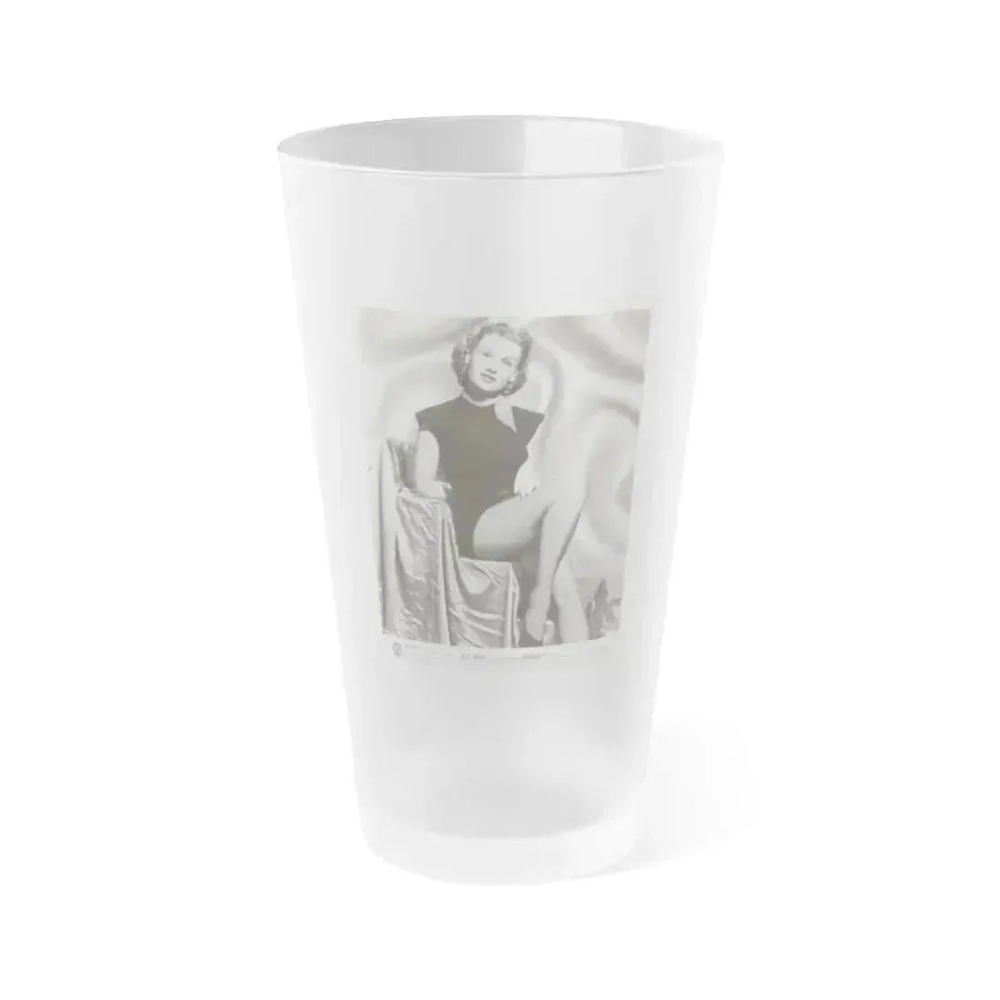 Ann Robinson #09 (Vintage Female Icon) Frosted Pint Glass 16oz 16oz Frosted - Go Mug Yourself