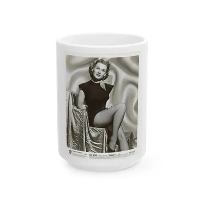 Ann Robinson #09 (Vintage Female Icon) White Coffee Mug 15oz - Go Mug Yourself