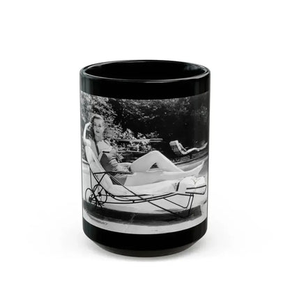 Ann Robinson #13 (Vintage Female Icon) Black Coffee Mug 15oz - Go Mug Yourself