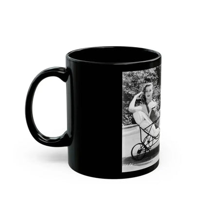 Ann Robinson #13 (Vintage Female Icon) Black Coffee Mug - Go Mug Yourself