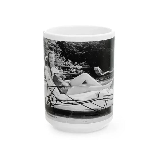Ann Robinson #13 (Vintage Female Icon) White Coffee Mug 15oz - Go Mug Yourself