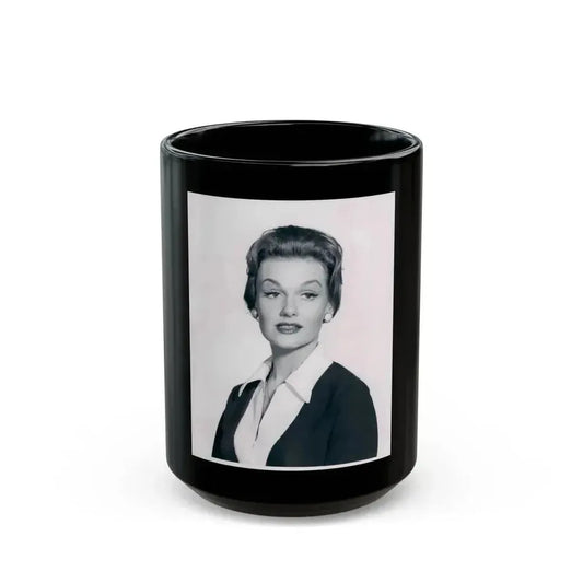 Ann Robinson #14 (Vintage Female Icon) Black Coffee Mug 15oz - Go Mug Yourself