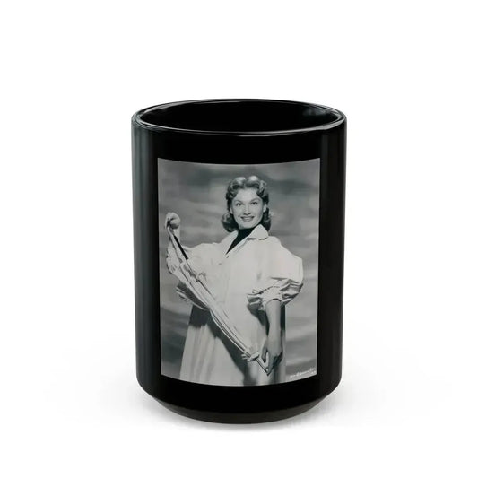 Ann Robinson #15 (Vintage Female Icon) Black Coffee Mug 15oz - Go Mug Yourself