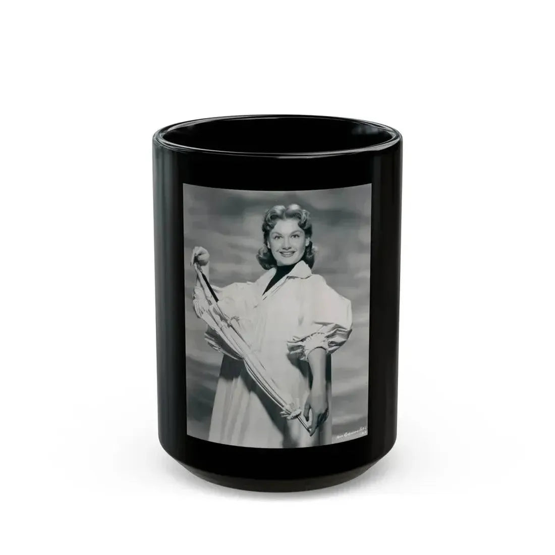 Ann Robinson #15 (Vintage Female Icon) Black Coffee Mug 15oz - Go Mug Yourself