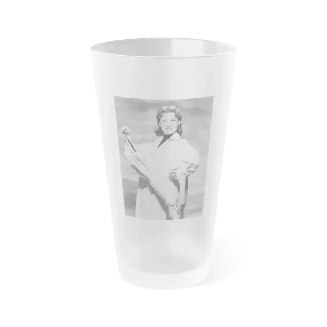 Ann Robinson #15 (Vintage Female Icon) Frosted Pint Glass 16oz 16oz Frosted - Go Mug Yourself