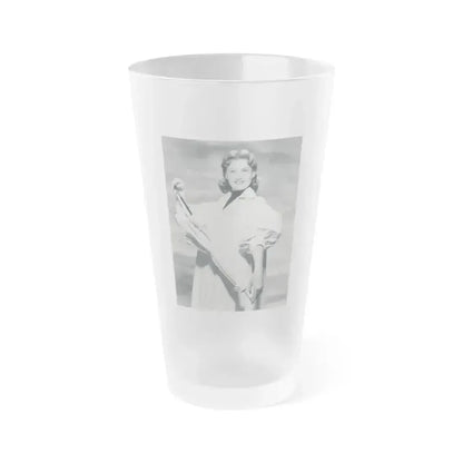 Ann Robinson #15 (Vintage Female Icon) Frosted Pint Glass 16oz 16oz Frosted - Go Mug Yourself