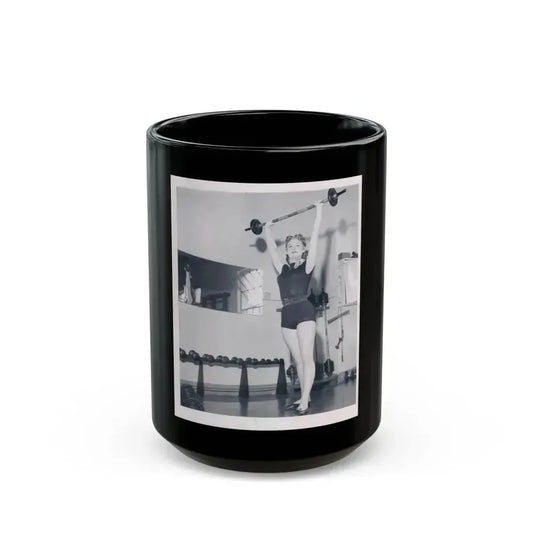 Ann Robinson #16 (Vintage Female Icon) Black Coffee Mug 15oz - Go Mug Yourself