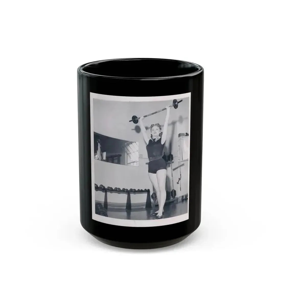 Ann Robinson #16 (Vintage Female Icon) Black Coffee Mug 15oz - Go Mug Yourself