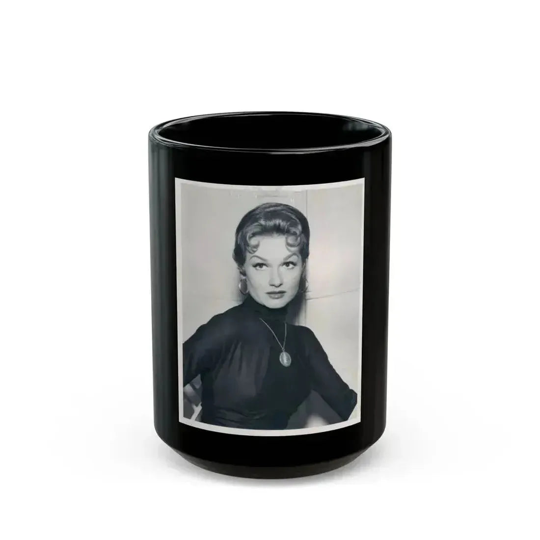 Ann Robinson #17 (Vintage Female Icon) Black Coffee Mug 15oz - Go Mug Yourself