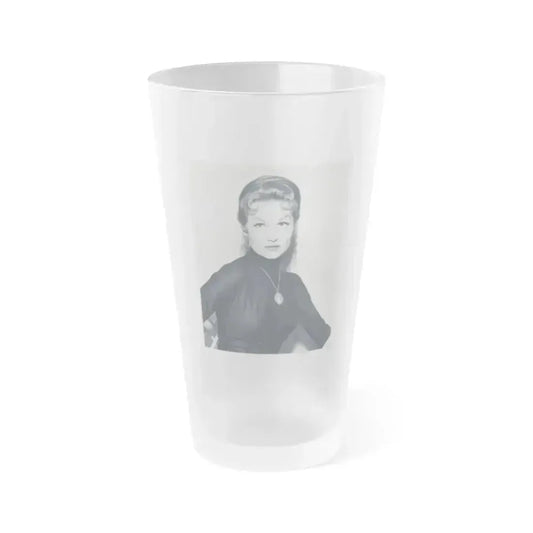 Ann Robinson #17 (Vintage Female Icon) Frosted Pint Glass 16oz 16oz Frosted - Go Mug Yourself