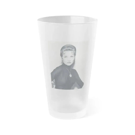 Ann Robinson #17 (Vintage Female Icon) Frosted Pint Glass 16oz 16oz Frosted - Go Mug Yourself