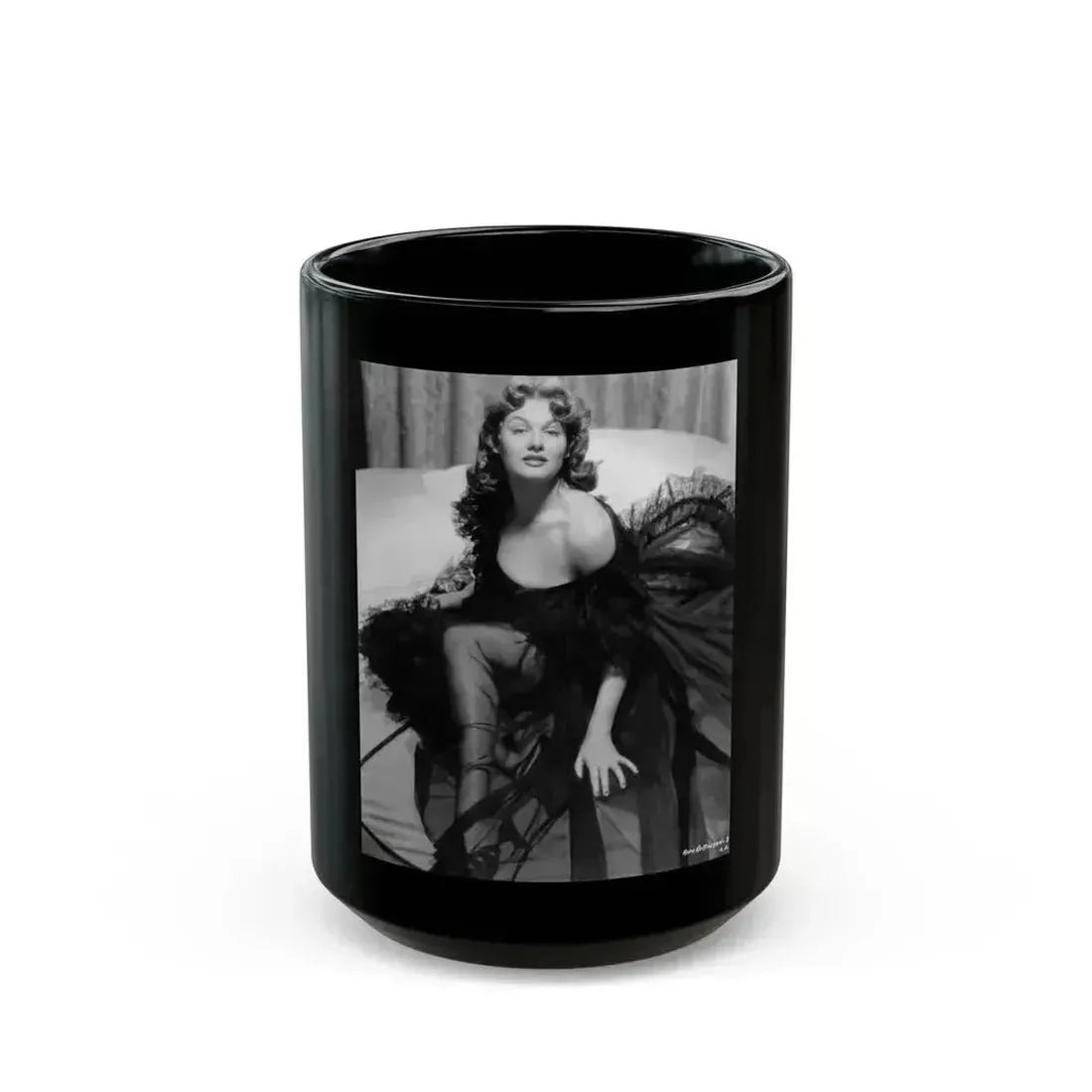 Ann Robinson #20 (Vintage Female Icon) Black Coffee Mug 15oz - Go Mug Yourself