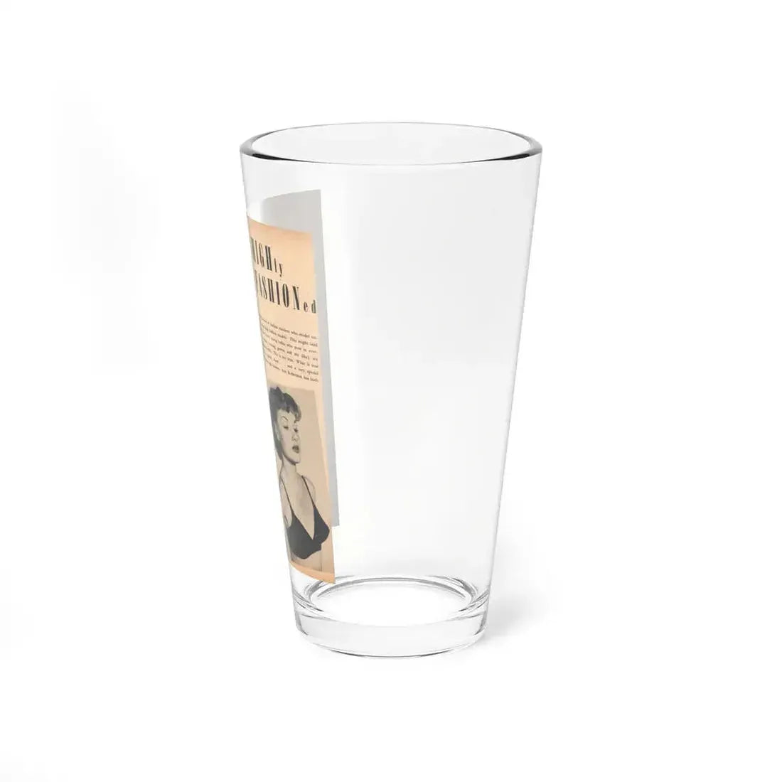 Ann Robinson #22 - 2 B&W Photos & Short Article from Glamorous Models Mag. May '50 (Vintage Female Icon) Pint Glass 16oz - Go Mug Yourself